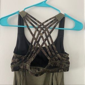 Lulu lemon strappy open back tank top